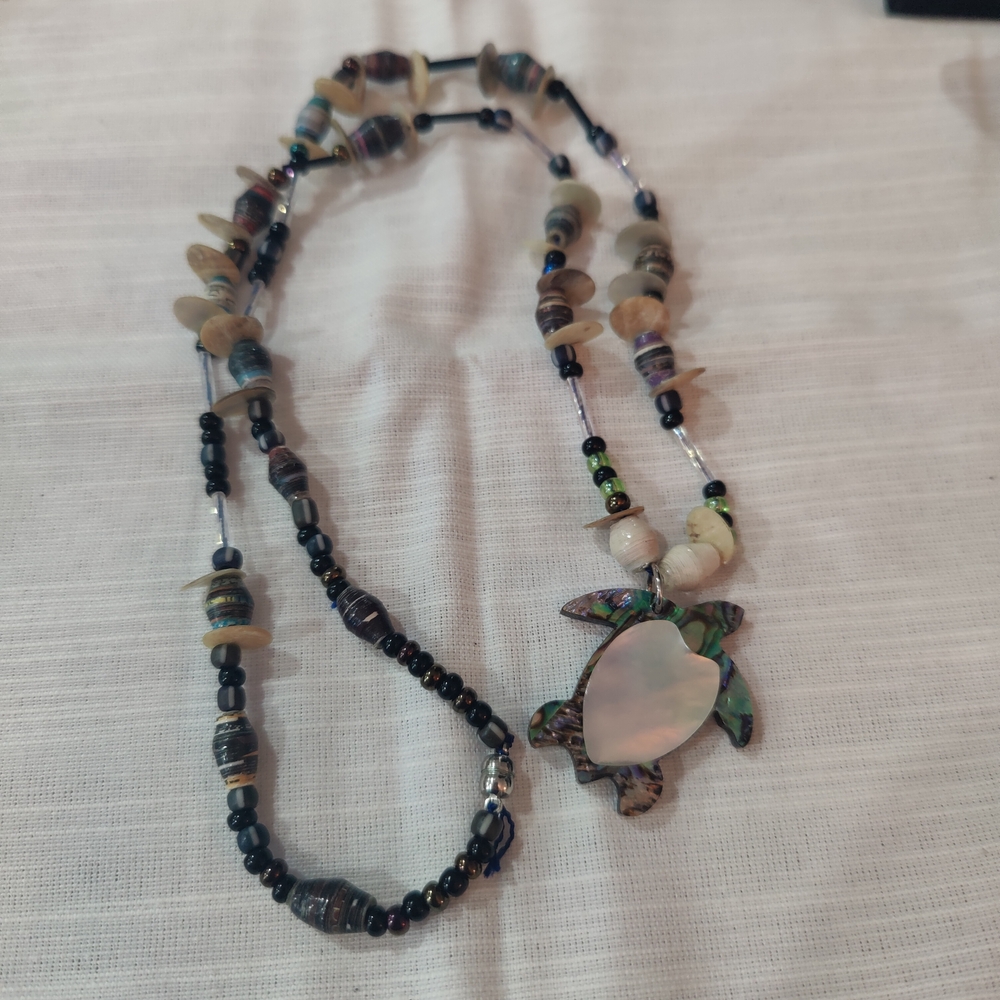 Handcrafted Sea Turtle Pendant Necklace